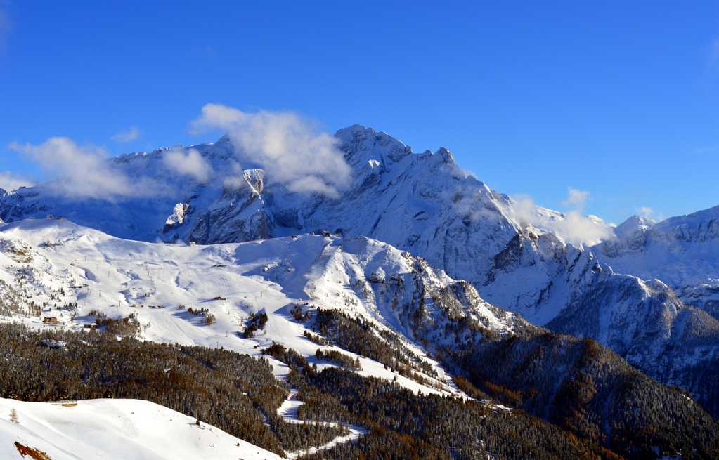 意大利雪山风景图片
