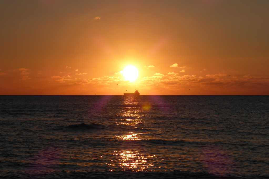 海上日落景观图片