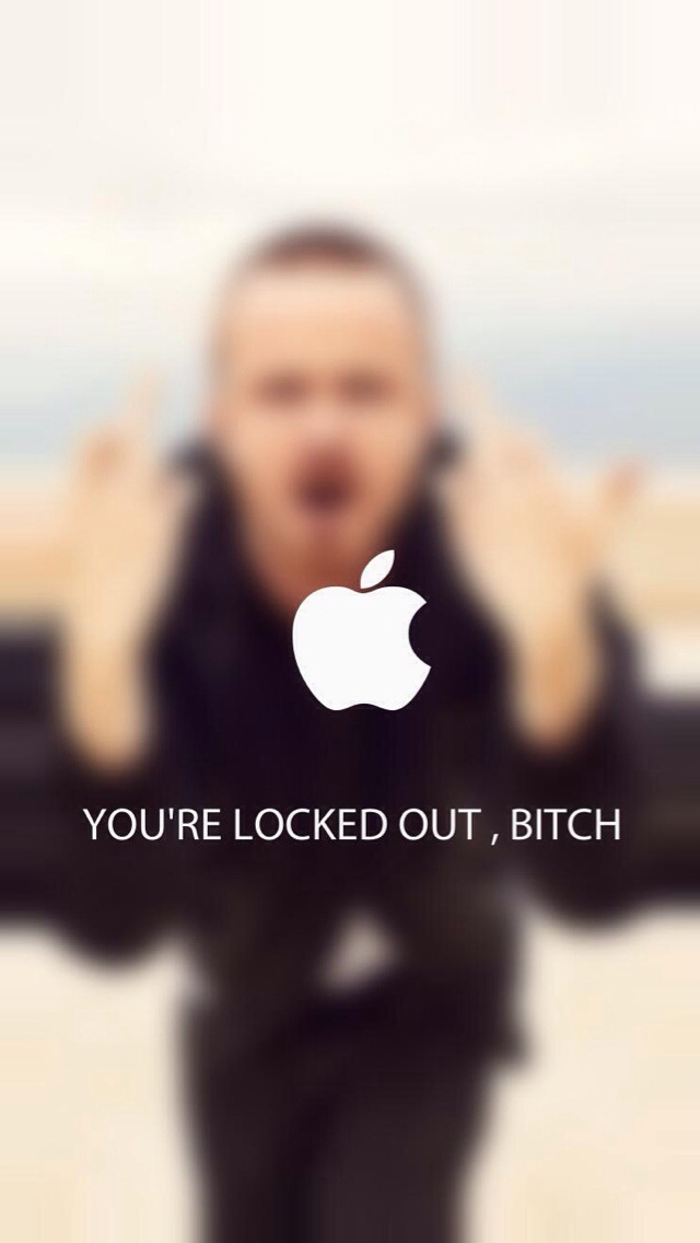 You’re Locked Out Bitch iPhone 5 Wallpaper