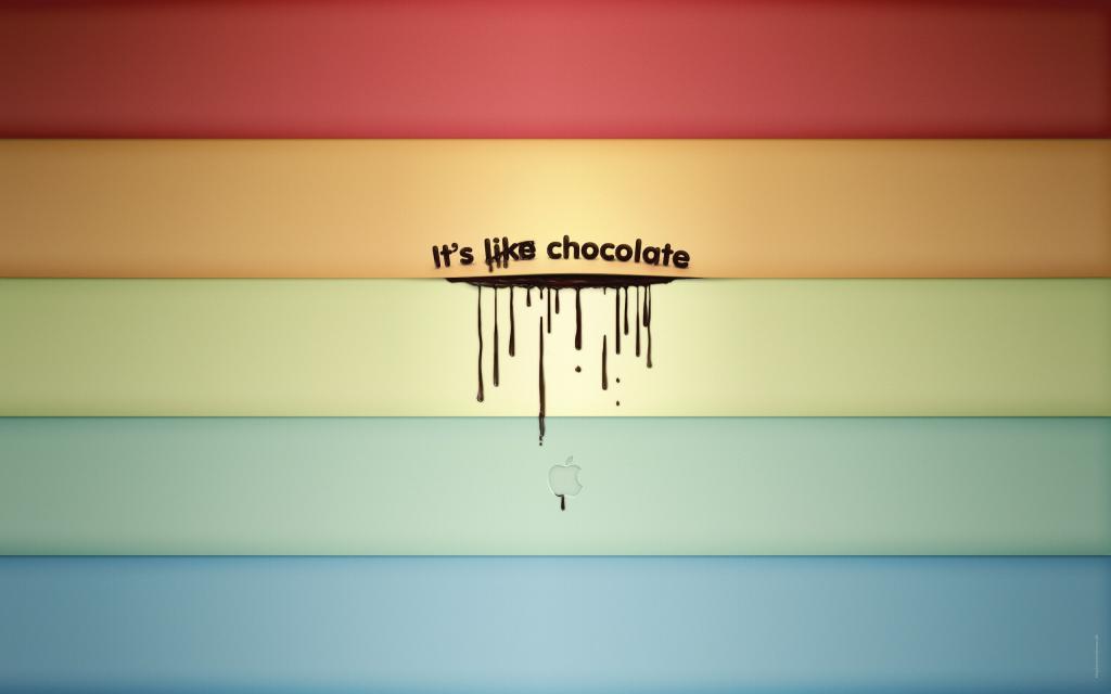 多彩的巧克力Mac壁纸