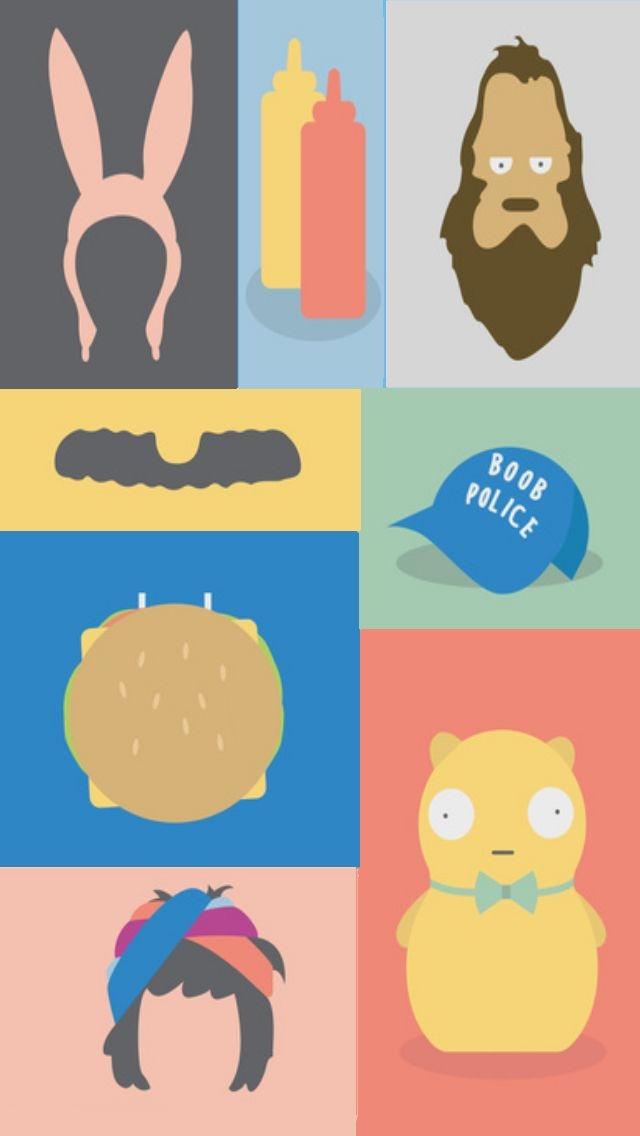 Bob’s Burgers TV Series Illustrations iPhone 5 Wallpaper