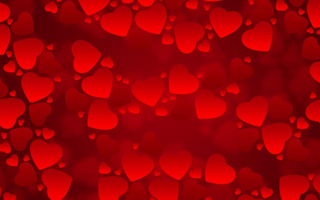 情人节红色的心Mac壁纸