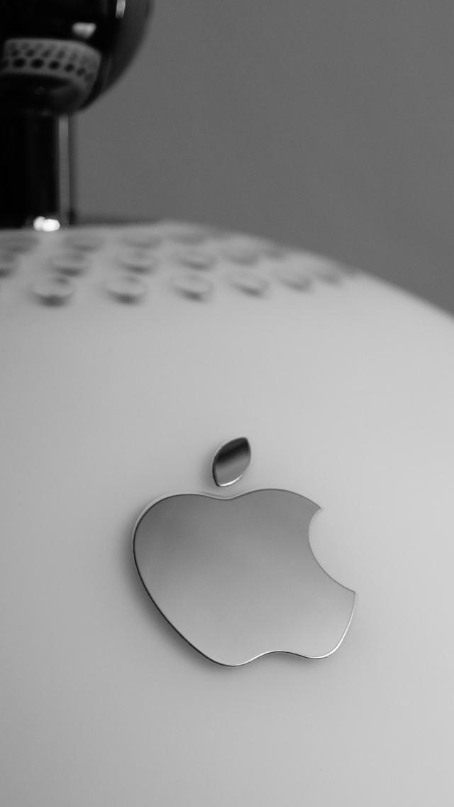 清洁板岩金属苹果商标iPhone 5壁纸