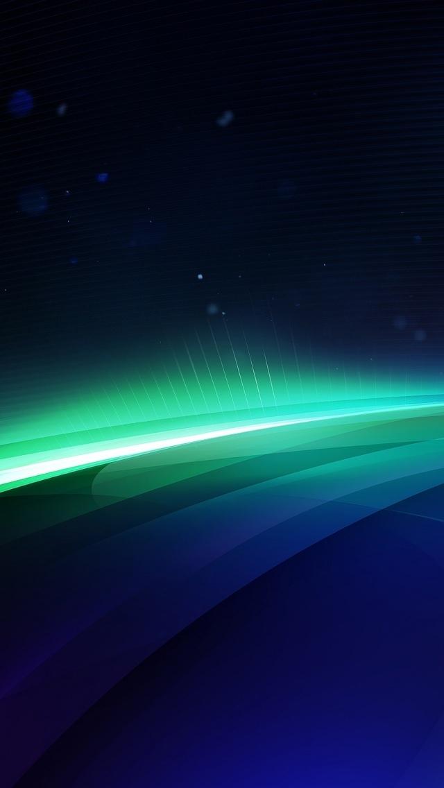 蓝色抽象光线iPhone 5壁纸