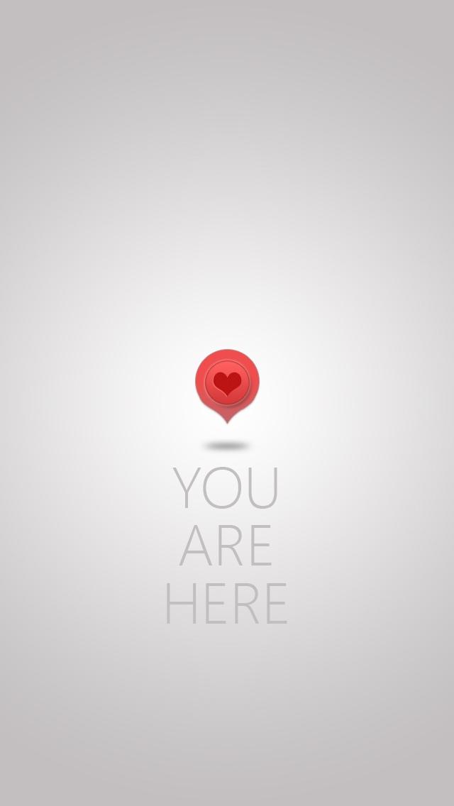 你在我的心中情人节iPhone 5壁纸
