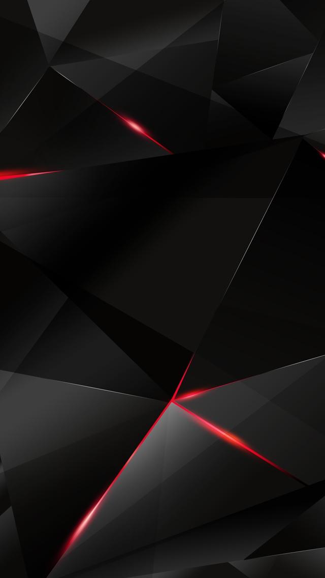 黑色钻石设计与灯光iPhone 5壁纸