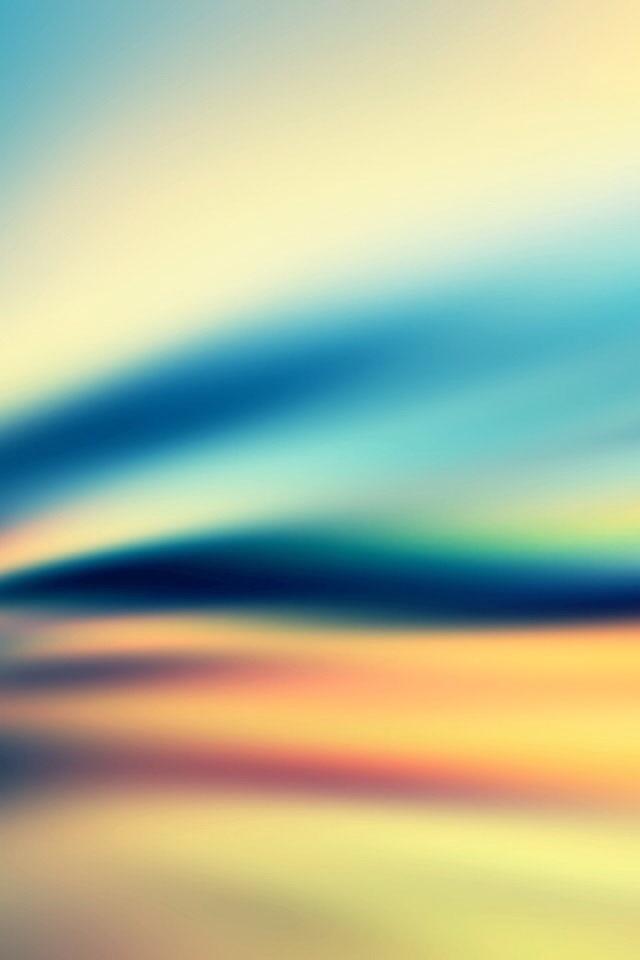 夕阳的天空模糊ios7 iphone壁纸