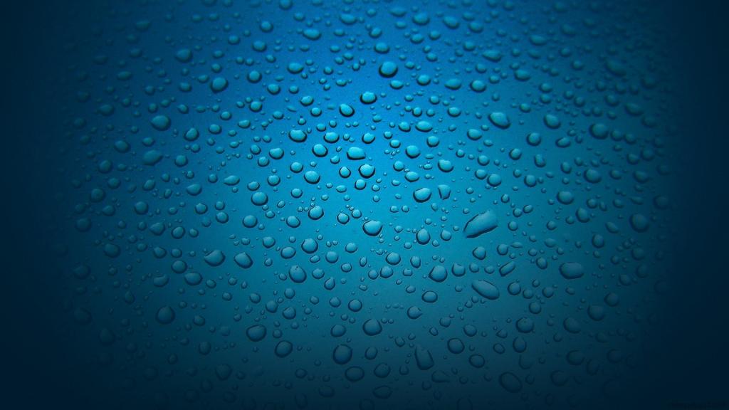 蓝色的水滴Mac壁纸