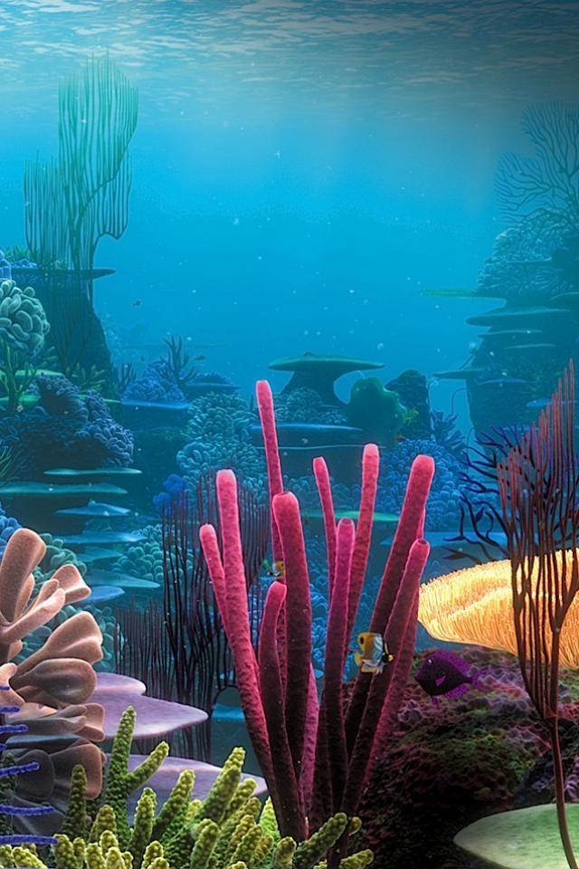 海底世界渲染iPhone壁纸