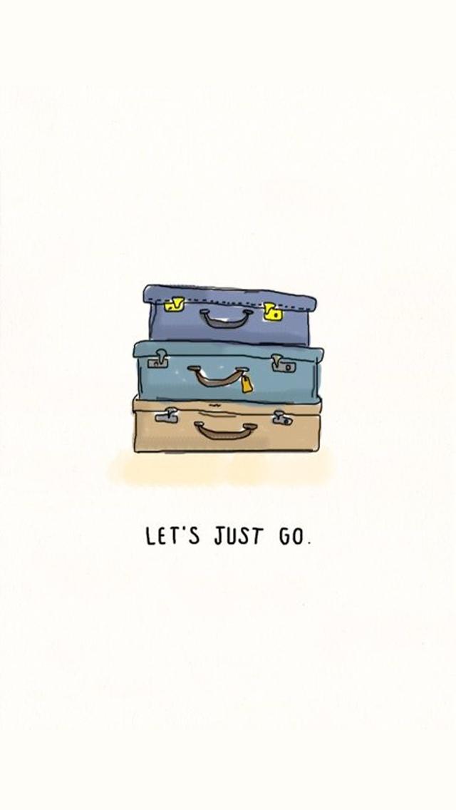 Let’s Just Pack up And Go iPhone 5 Wallpaper