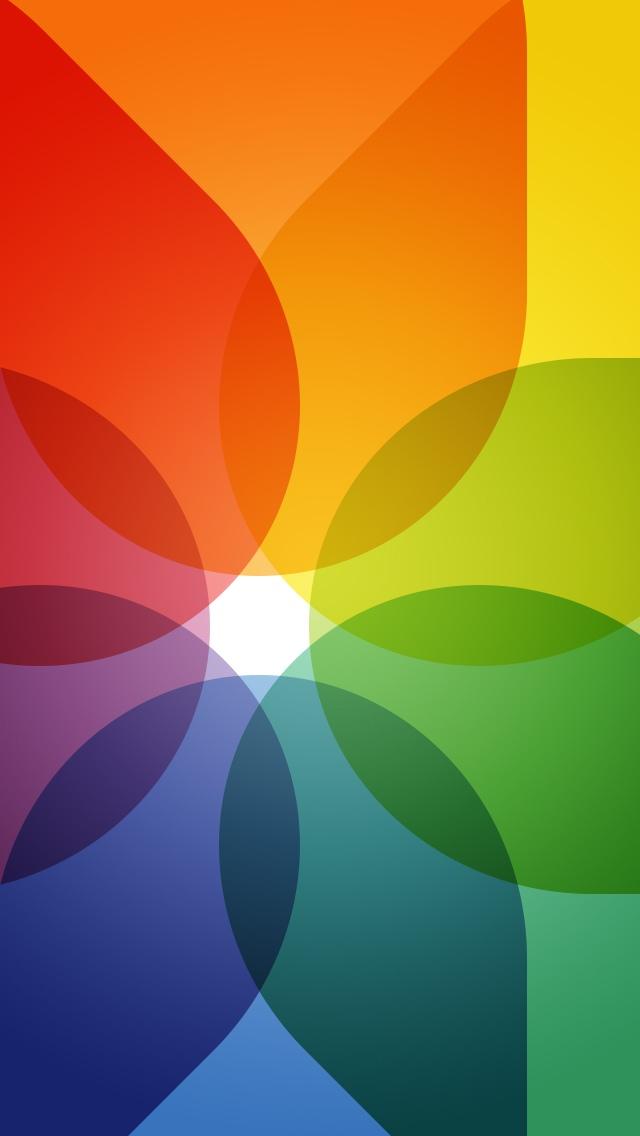 半透明颜色iPhone 5壁纸