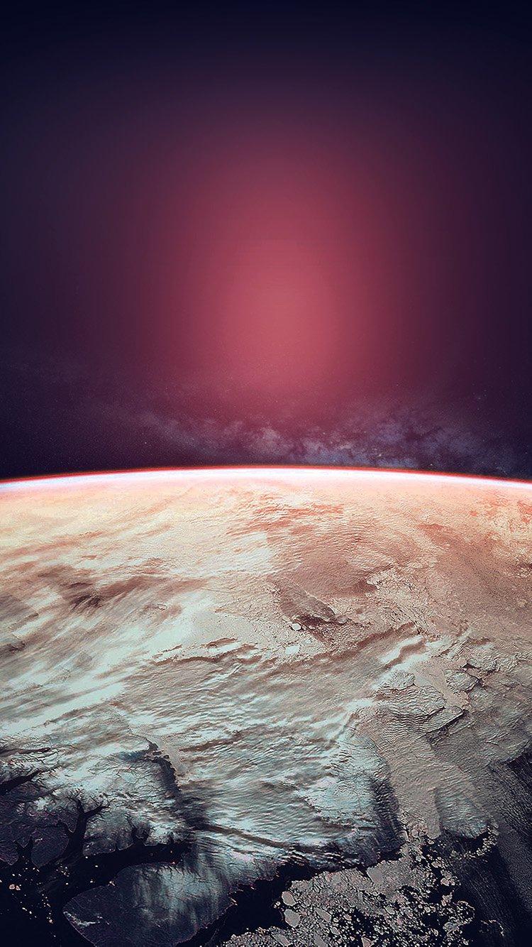 科幻星球从太空iPhone 6壁纸