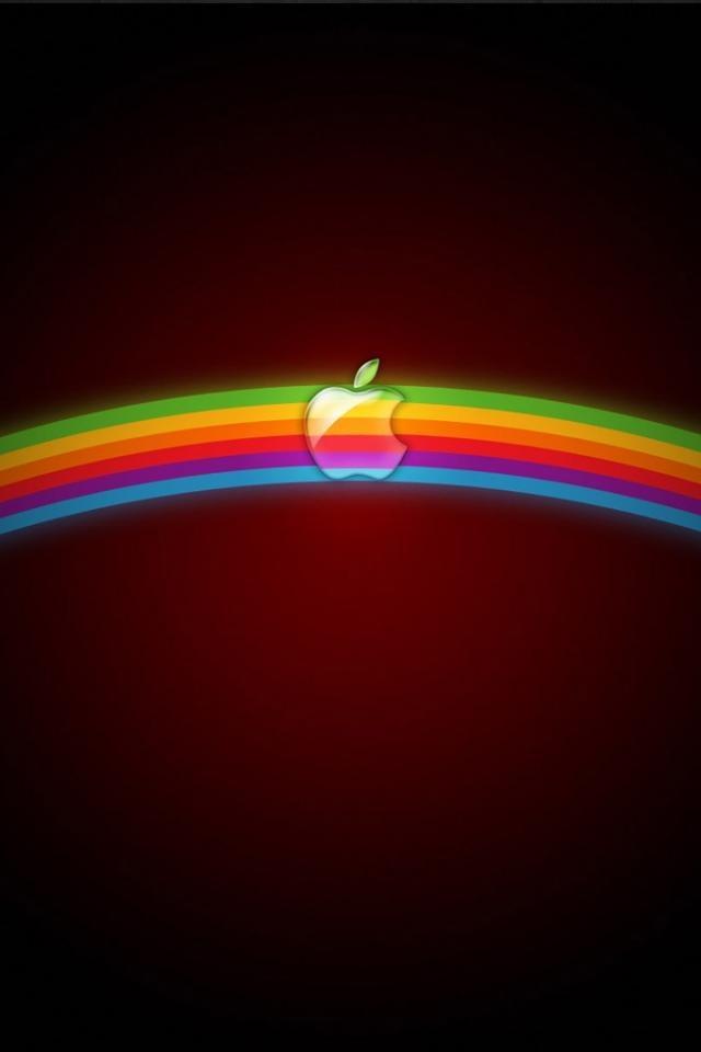 苹果彩虹iPhone壁纸