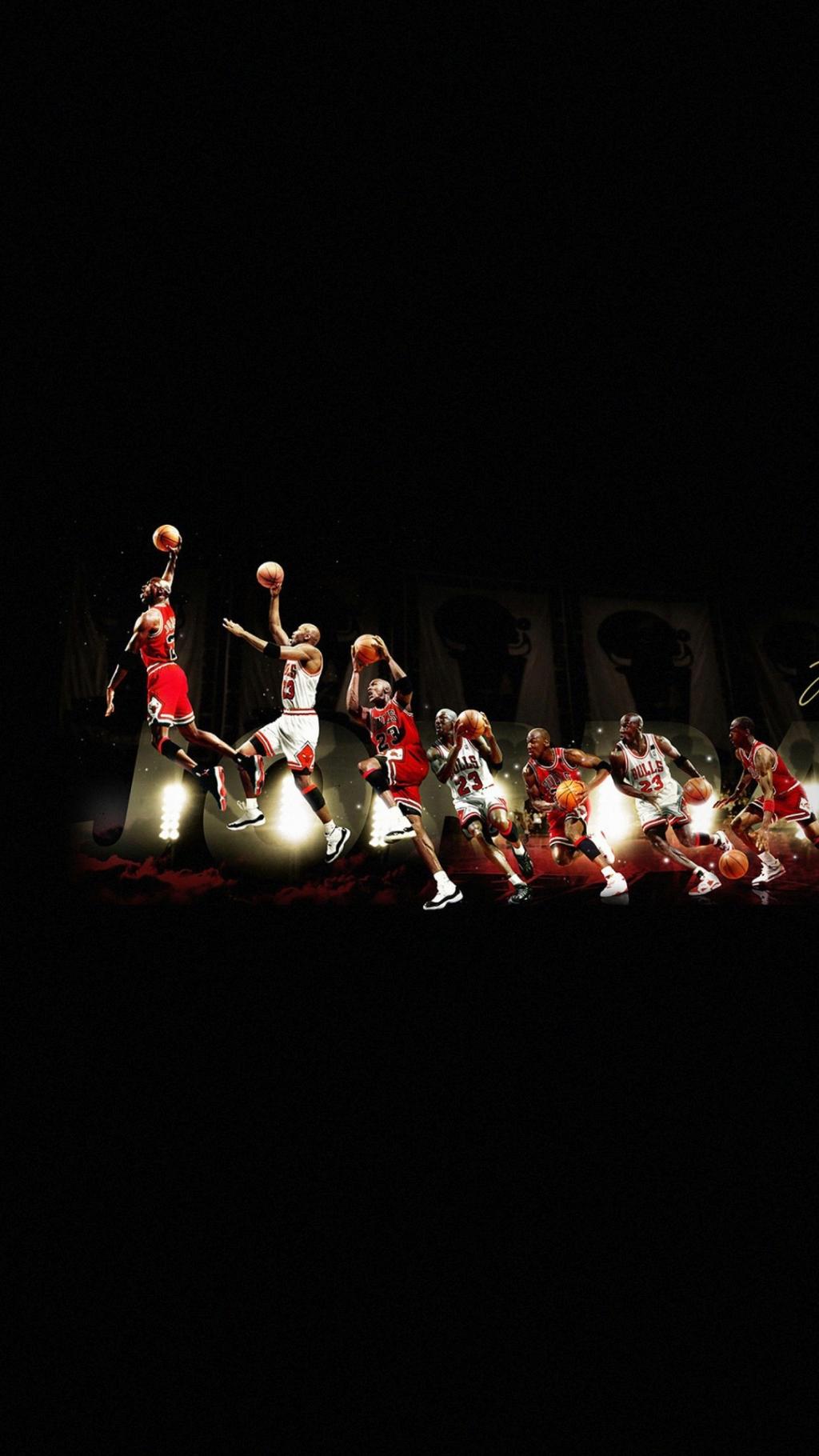 迈克尔乔丹扣篮传奇NBA iPhone 6+高清壁纸