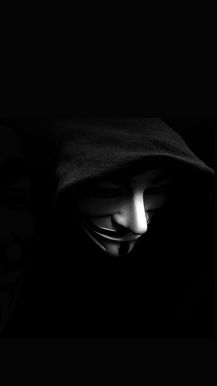 Vendetta匿名盖伊福克斯面具阴影iPhone 6壁纸