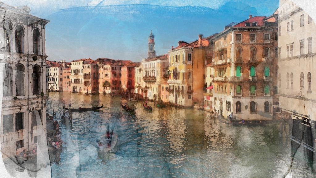 著名水上都市威尼斯