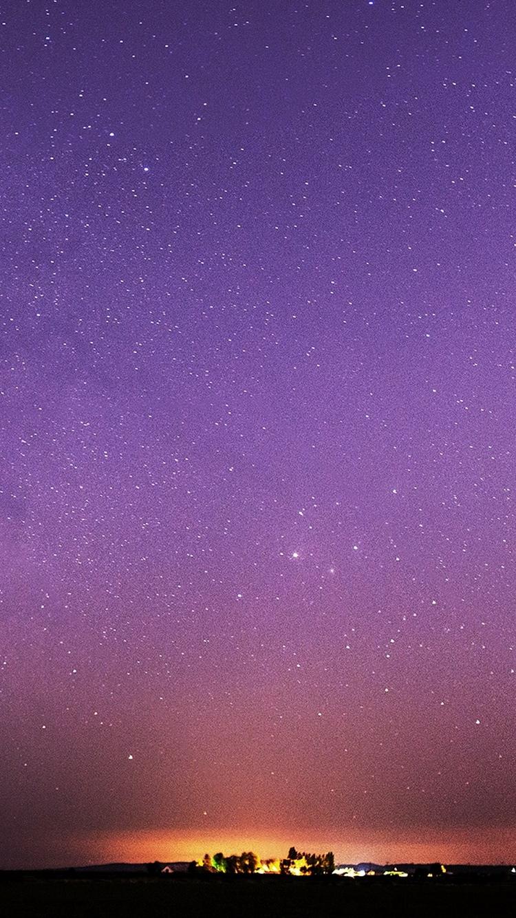 紫色星空iPhone 6壁纸