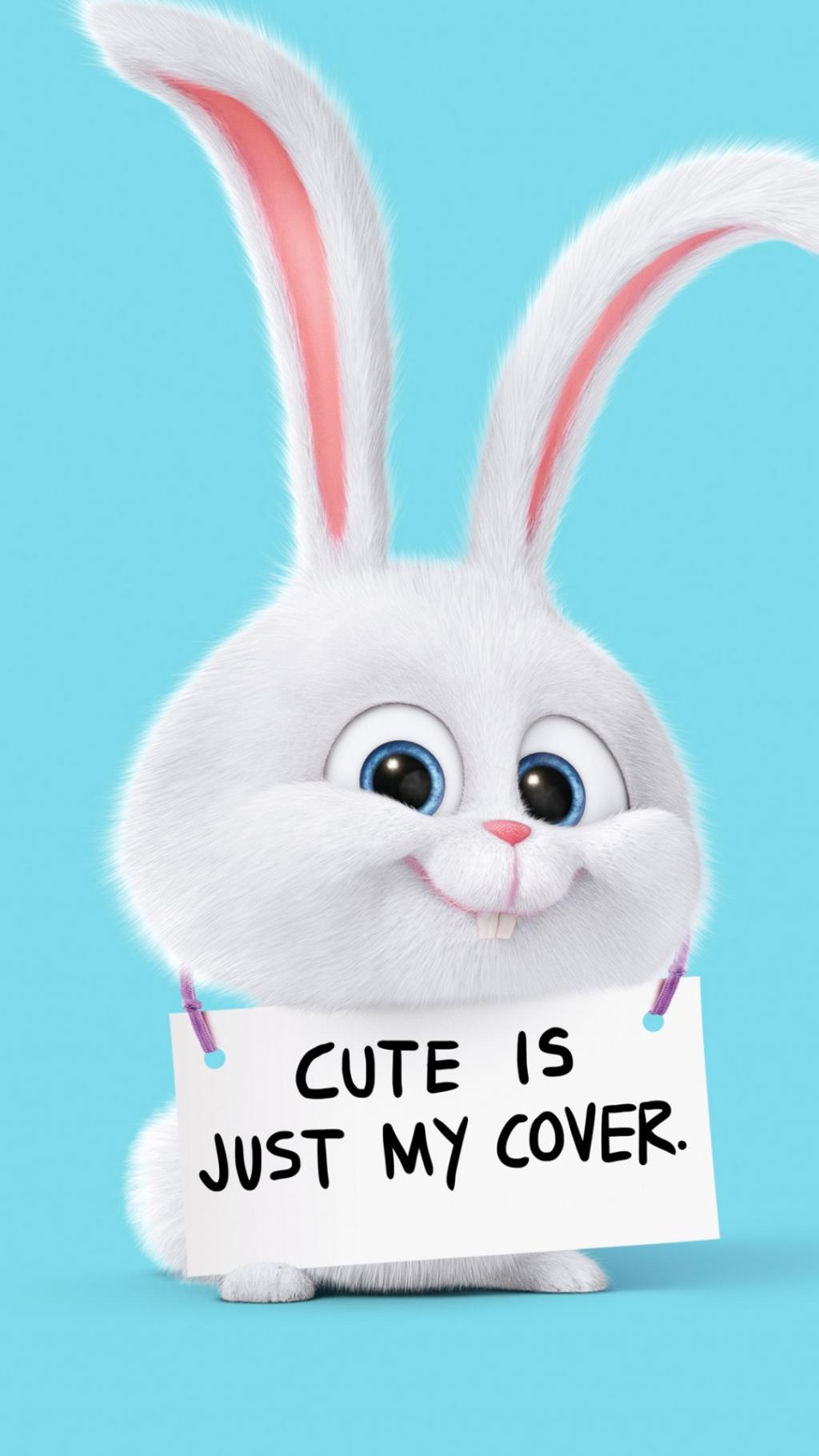 可爱的兔子只是我的封面iPhone 6 +高清壁纸