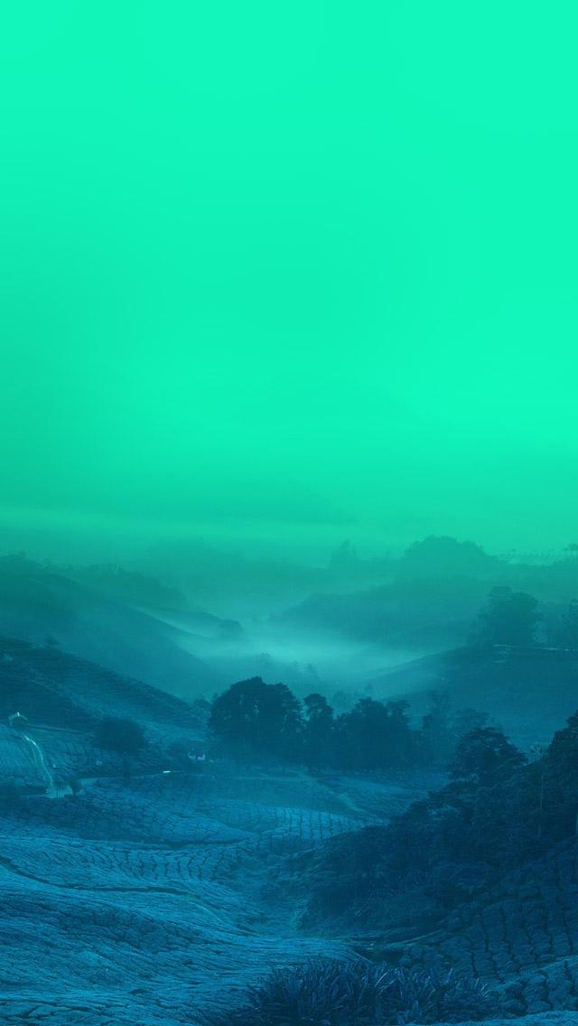 马来西亚绿色蓝色丛林风景iPhone 5壁纸