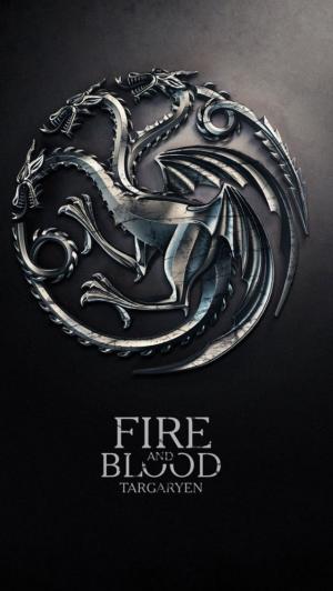 权力的游戏火和血Targaryen房子iPhone 5壁纸