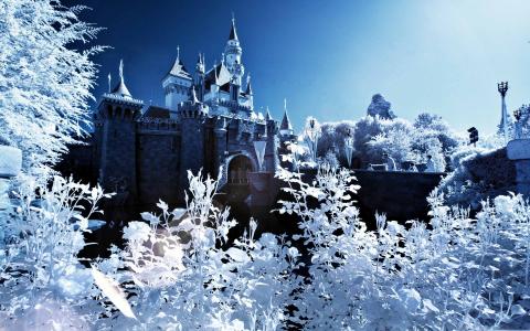睡美人城堡冬季Mac壁纸