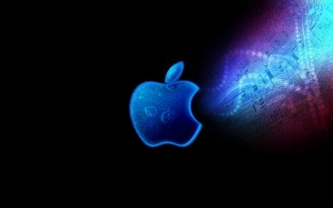 苹果Mac品牌标志明亮的影子Mac壁纸