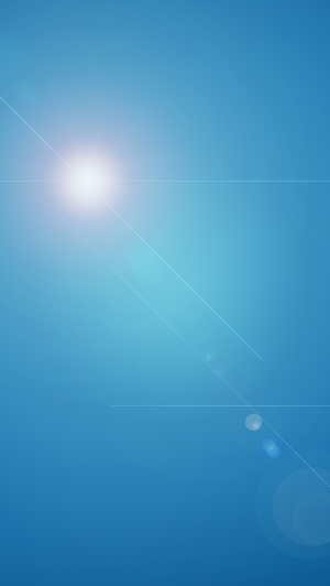 iOS7蓝天太阳反射iPhone 5壁纸