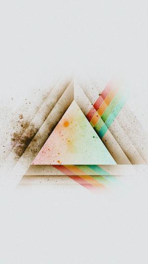抽象的垃圾摇滚三角形iPhone 6壁纸