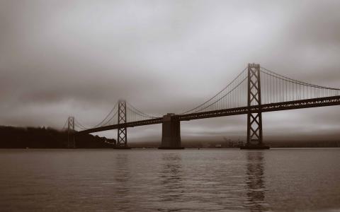 海湾大桥旧金山加州Mac壁纸