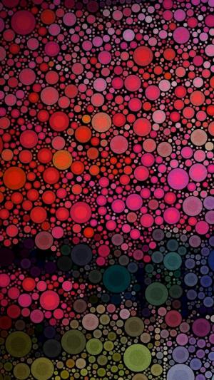 多彩的圈子艺术品iPhone 6壁纸
