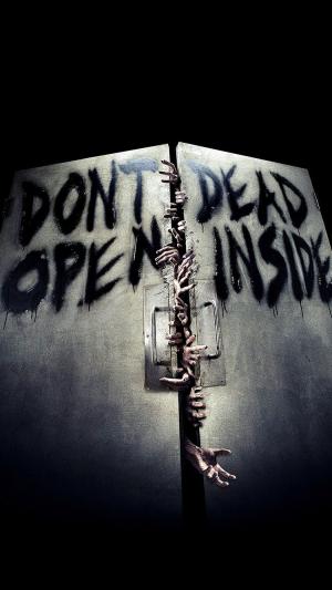 The Walking Dead Don’t Open Dead Inside iPhone 6 Wallpaper