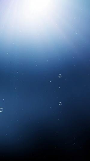 蓝色水滴和柔光iPhone 5壁纸