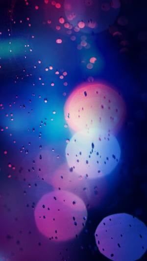 七彩雨景灯的iPhone 5壁纸