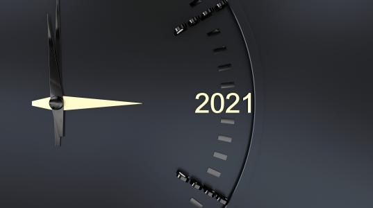2021年创意时钟电脑桌面