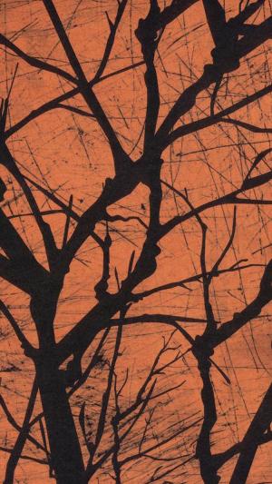 幽灵般的树枝万圣节iPhone 6壁纸