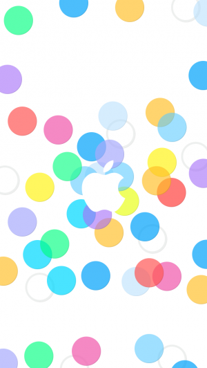 七彩泡泡苹果iOS7 iPhone 5壁纸