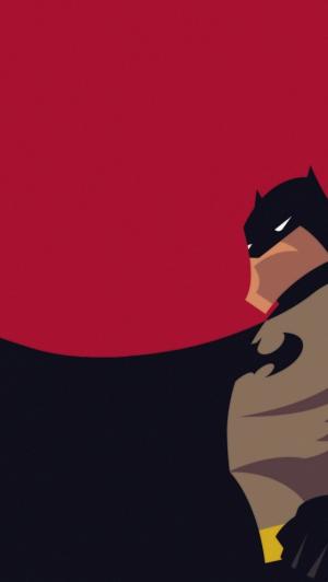 蝙蝠侠极简主义的iPhone 5壁纸