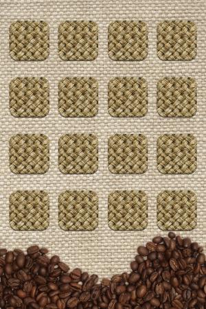 咖啡豆图标瓷砖iPhone壁纸