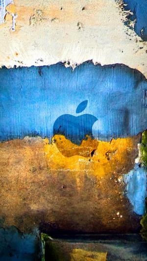 苹果商标涂鸦难看的东西iPhone 6墙纸