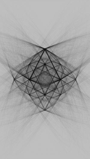 复杂的水晶结构绘图iPhone 5壁纸