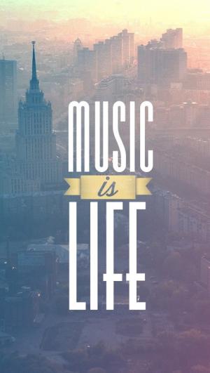 音乐是生命iPhone 5壁纸