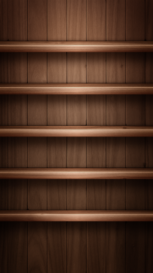 深棕色木架子iPhone 5壁纸v2