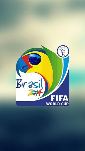 2014年世界杯巴西标志锁屏iPhone 5壁纸