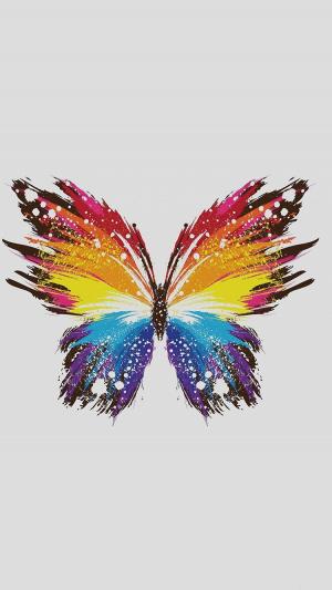 五颜六色的蝴蝶例证iPhone 6墙纸