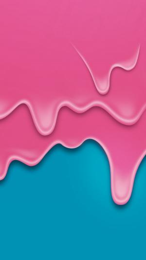 粉红色的液体滴下iPhone 6壁纸