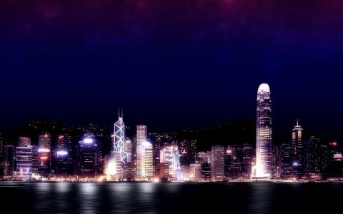 香港晚上Mac壁纸