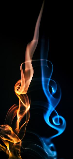 iPhone12创意火焰背景