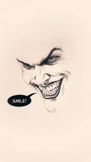 小丑蝙蝠侠微笑平最小iPhone 5壁纸