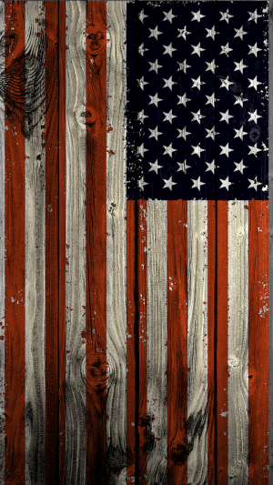 美国木旗纹理iPhone 6壁纸