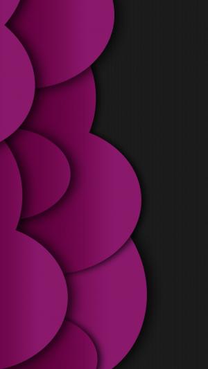 紫心图案黑暗的iPhone 6加高清壁纸